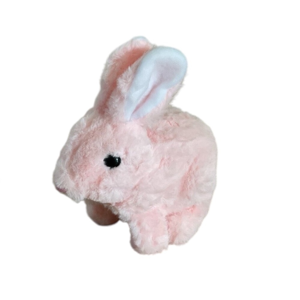 Hopping Plush Rabbit Toy Interactive Electronic Pet Bunny Pink New